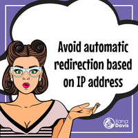 Avoid automatic redirection based on IP address