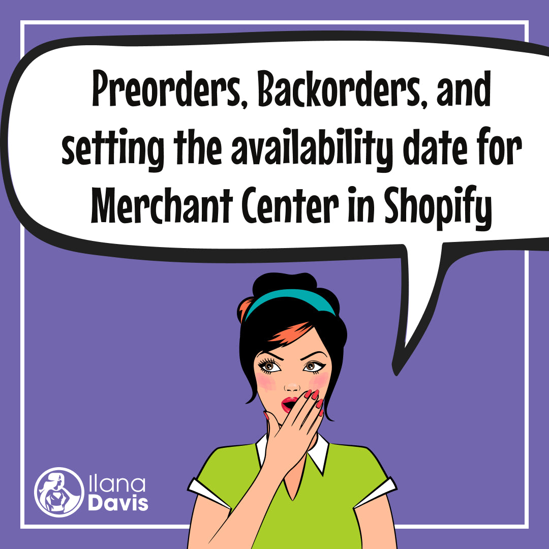 Preorders, Backorders, and setting the availability date for