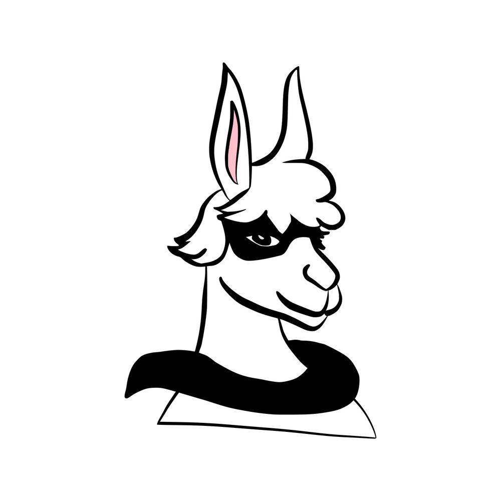 Linking Llama icon logo