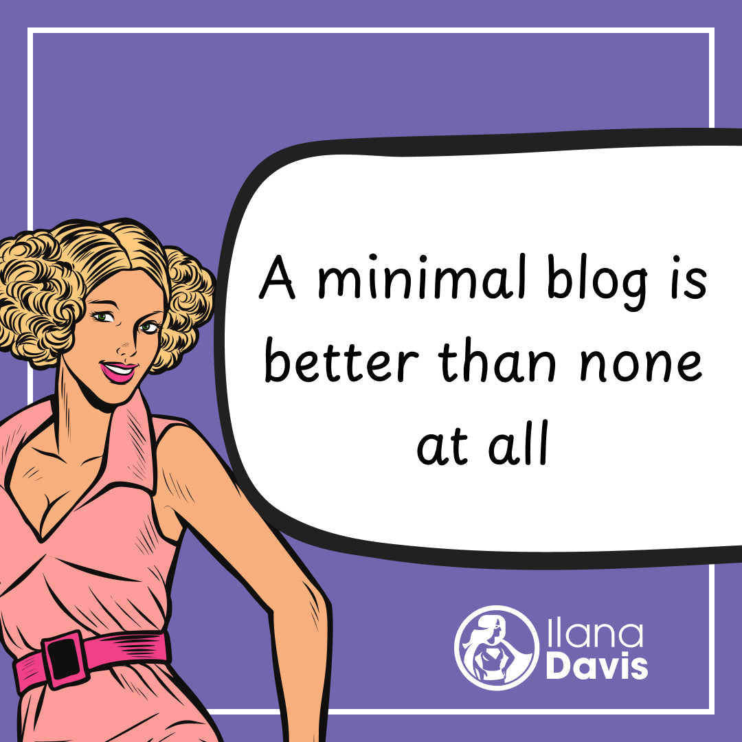 A minimal blog is better than none at all