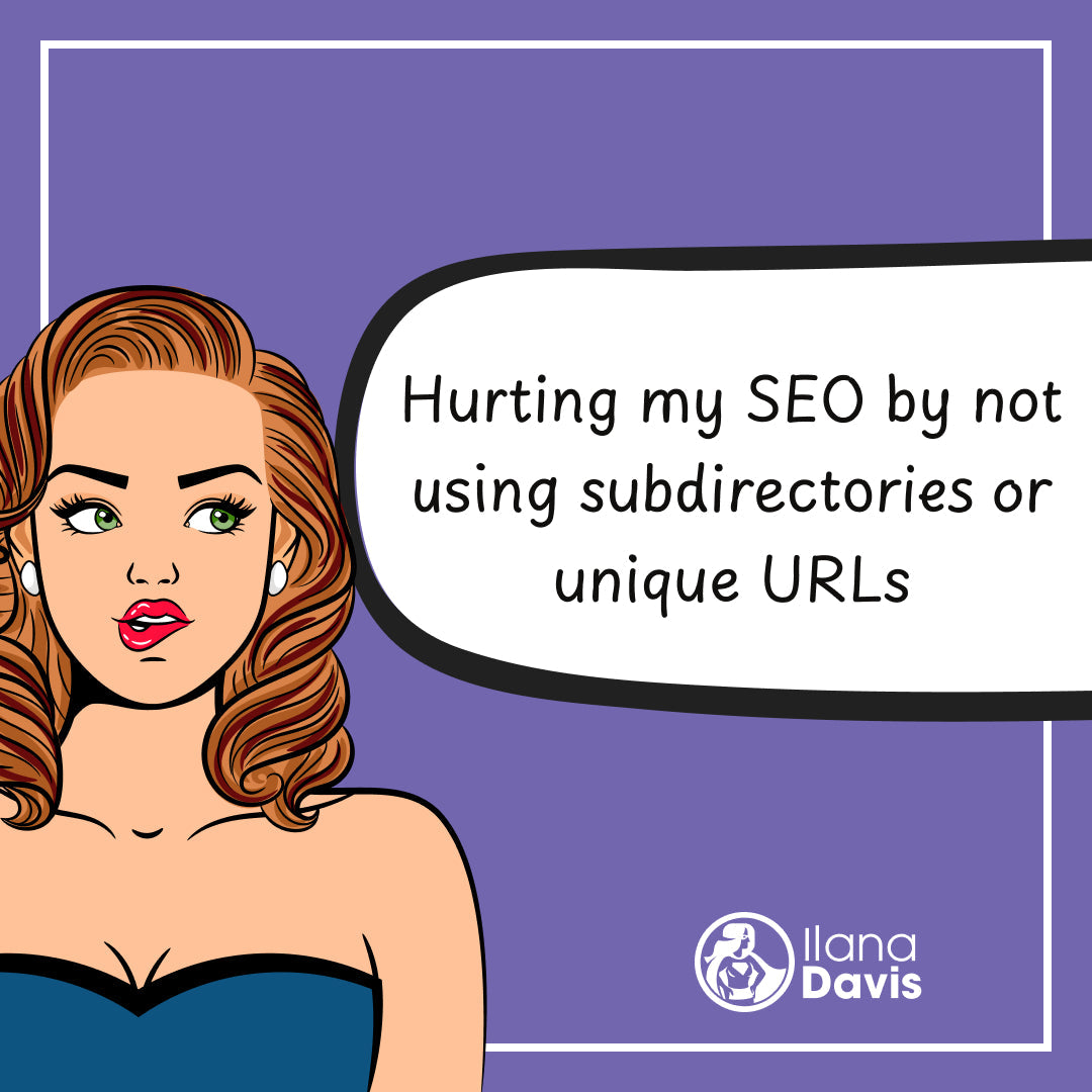Hurting my SEO by not using subdirectories or unique URLs