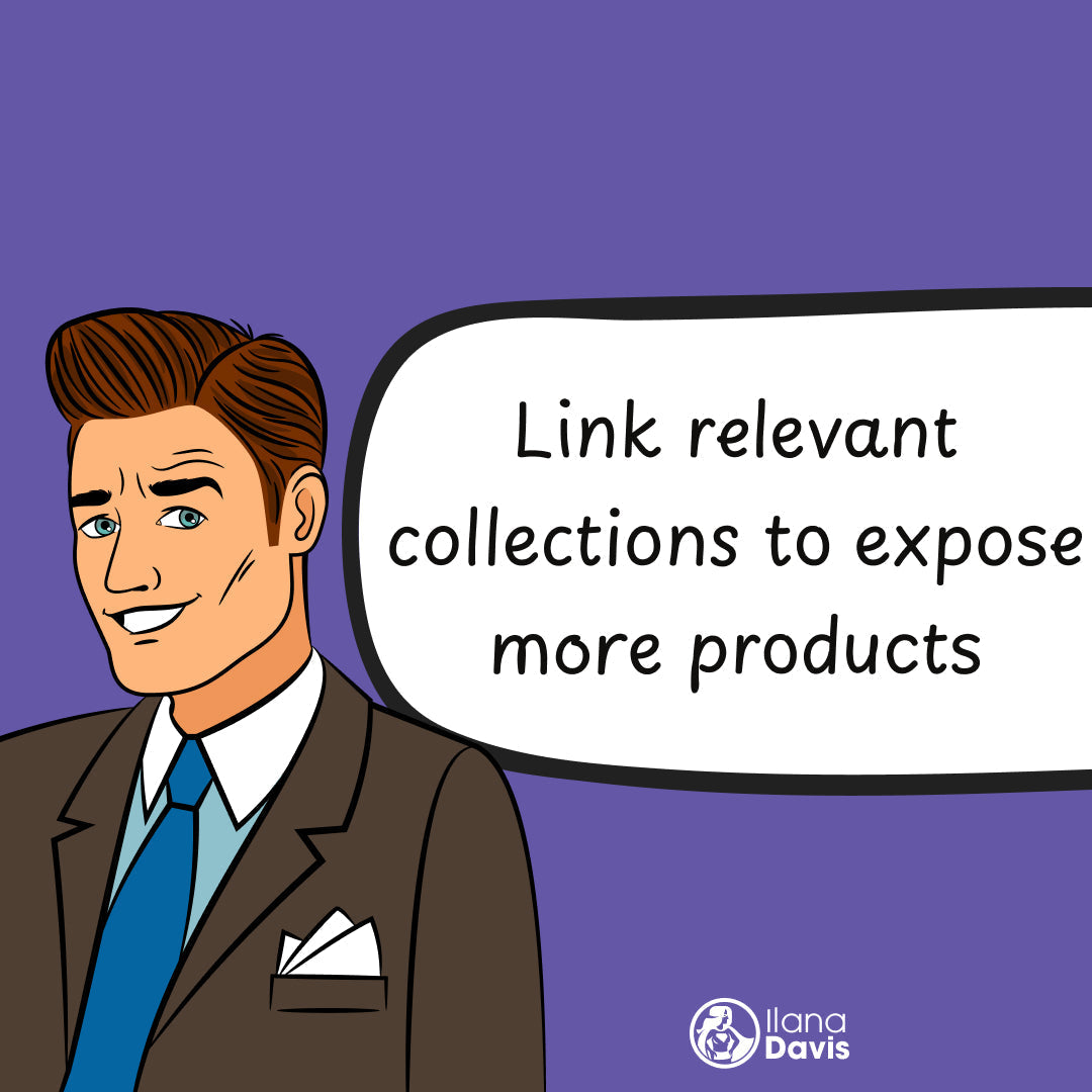 Link relevant collections to expose more products
