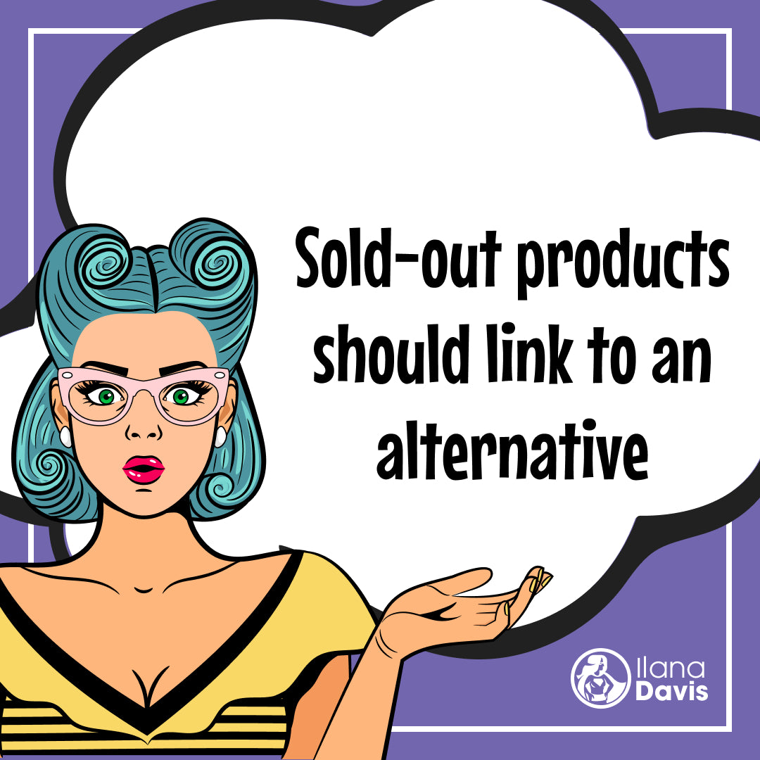 Sold-out products should link to an alternative