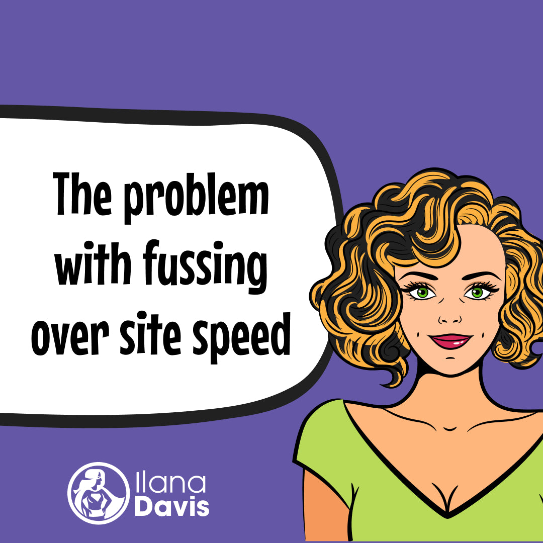 The problem with fussing over site speed