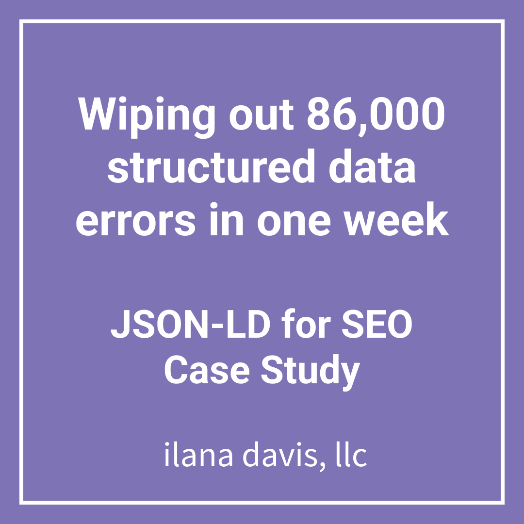 Wiping out 86,000 structured data errors in one week