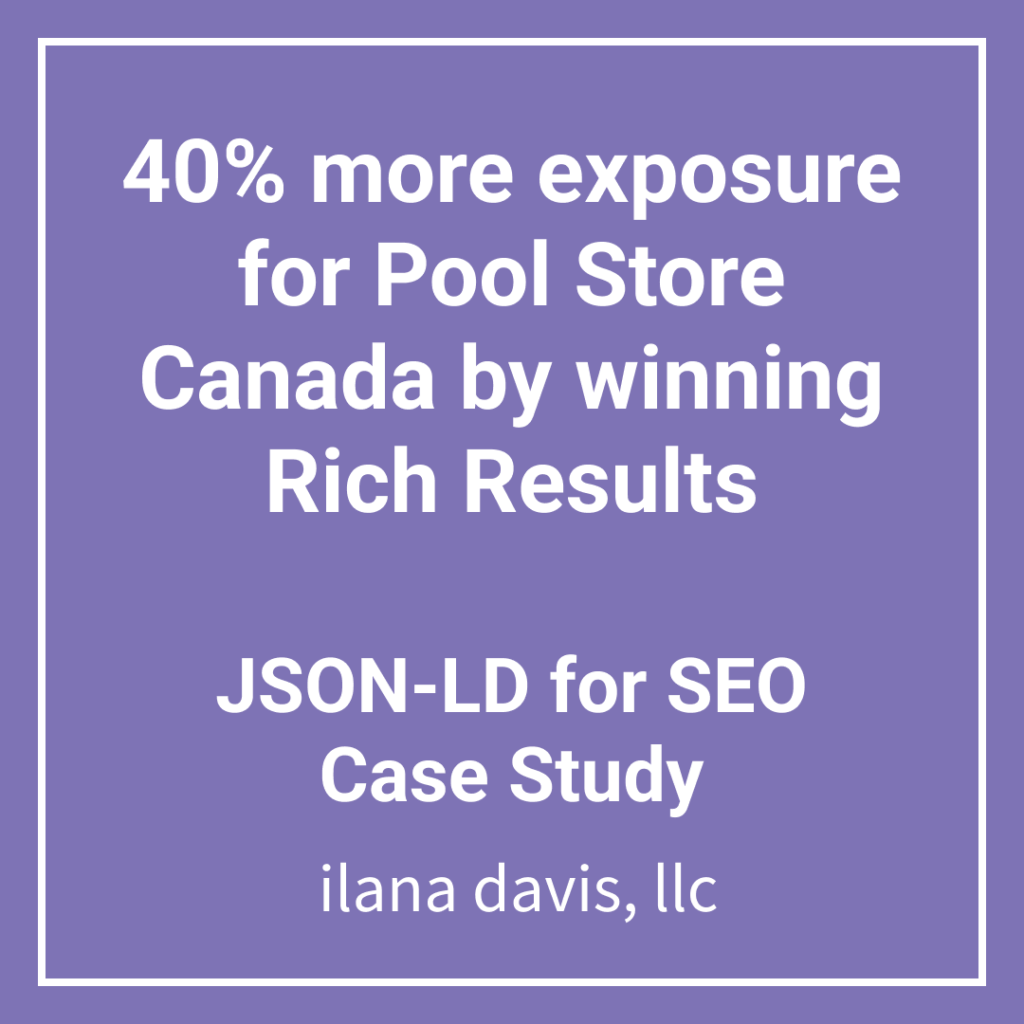 40% more exposure for Pool Store Canada by winning Rich Results - Case Study